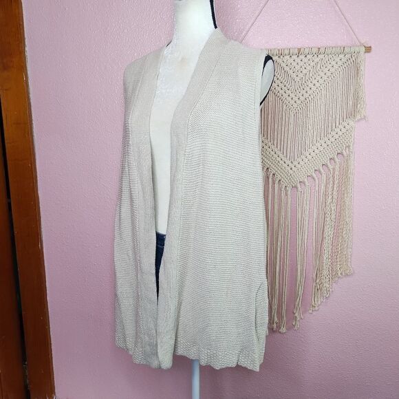J. Jill | Silk Knit Sleeveless Cardigan XL - Picture 1 of 7